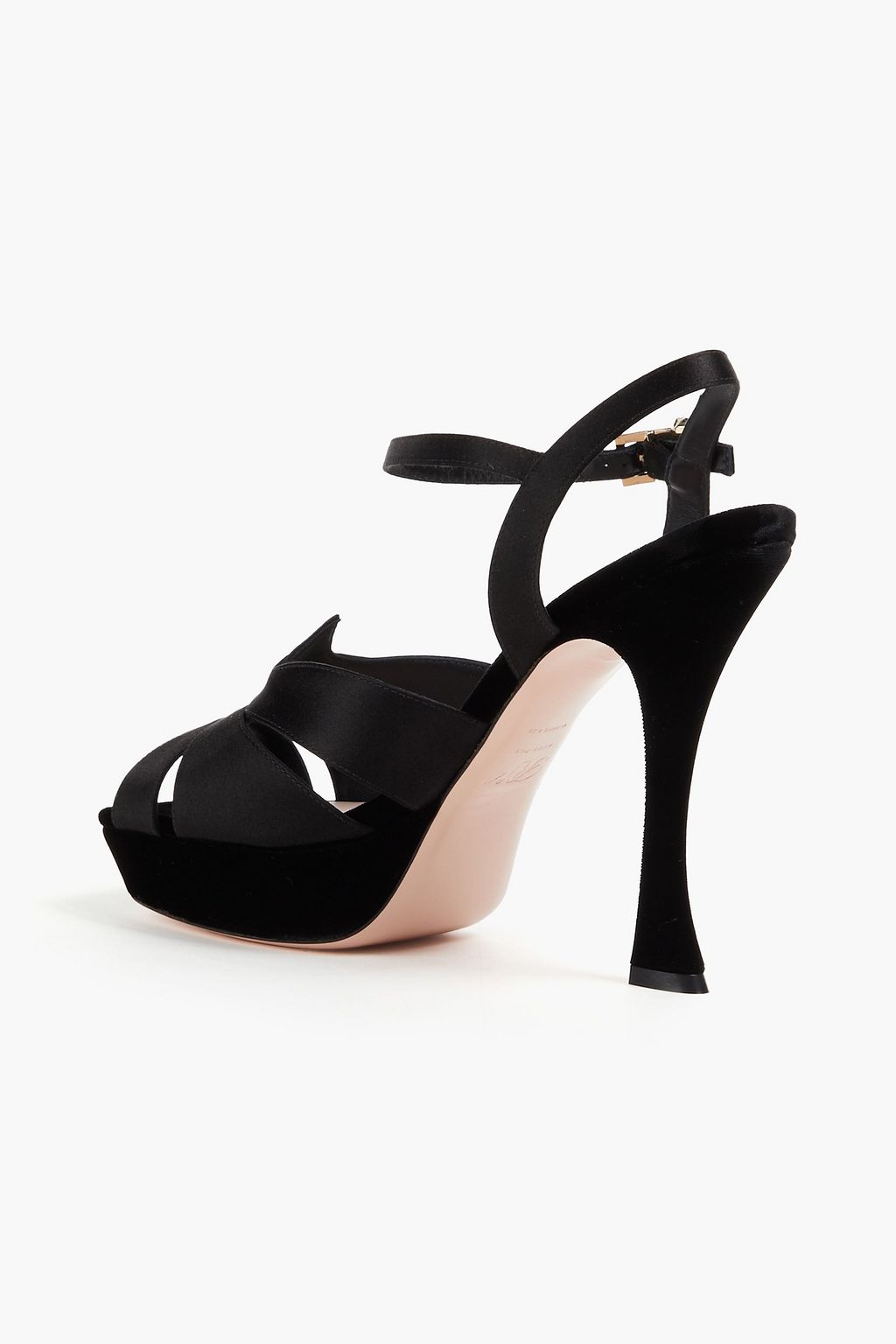 ROGER VIVIER صندل بنعل سميك من الساتان