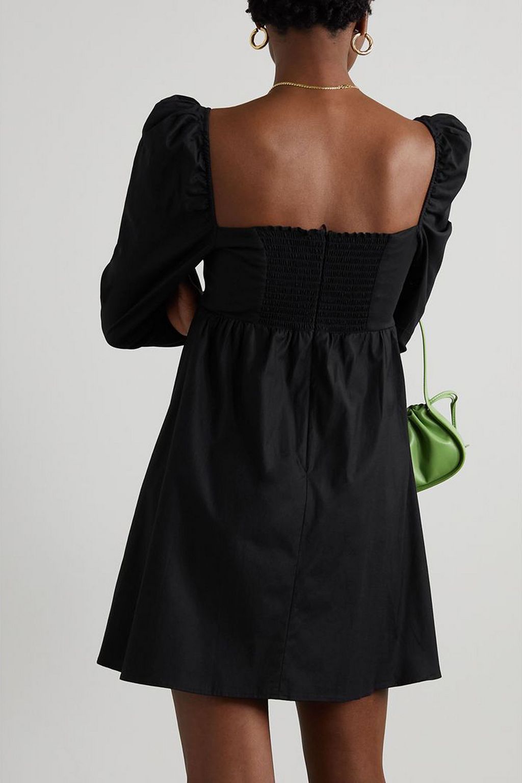 REFORMATION Kenzi  stretch- cotton poplin mini dress