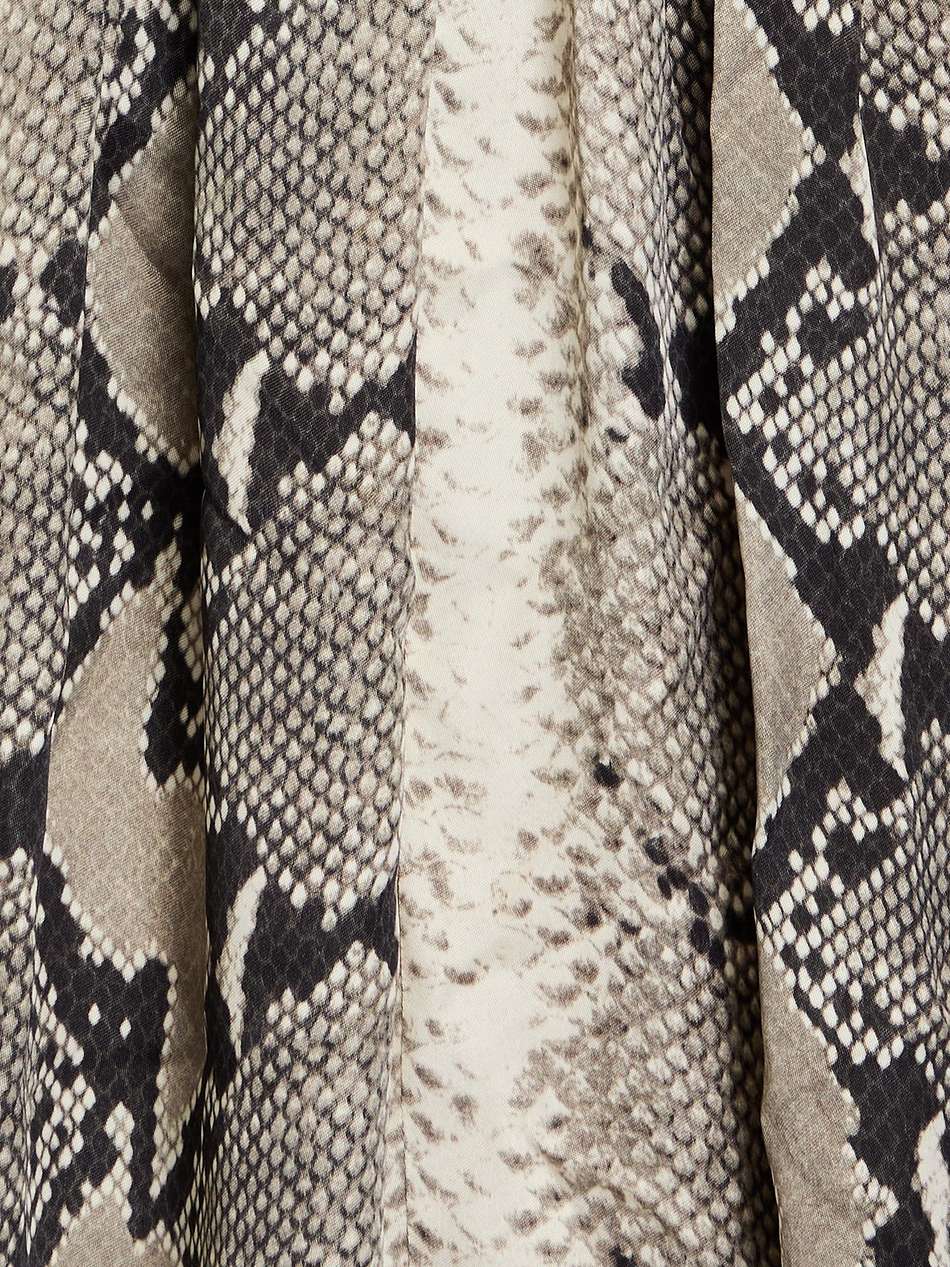 cole snake-print cupro-satin midi dress