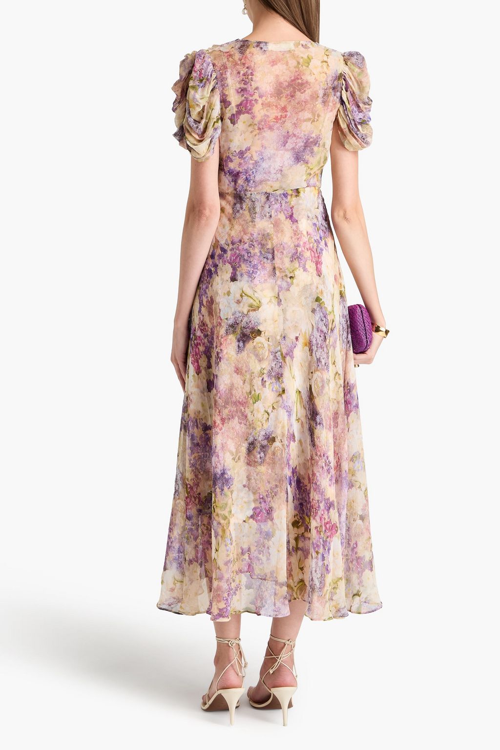 ZIMMERMANN Floral-print silk-chiffon midi dress