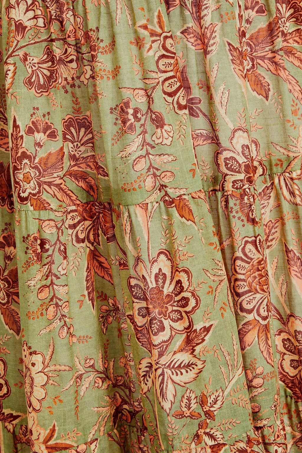 ZIMMERMANN Tiered floral-print cotton maxi dress