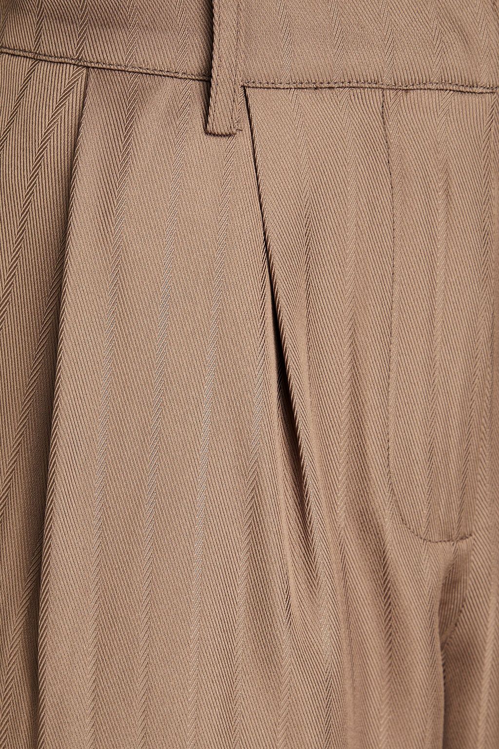 REMAIN BIRGER CHRISTENSEN بنطلون من ساتان تويل بأرجل واسعة وتصميم مقلّم