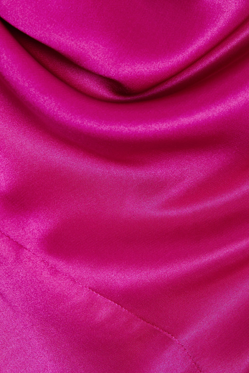 Nicholas Lennon Satin Dress In Magenta