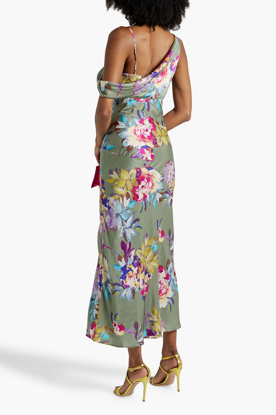 Nicholas Finley Midi Dress In Sage Green