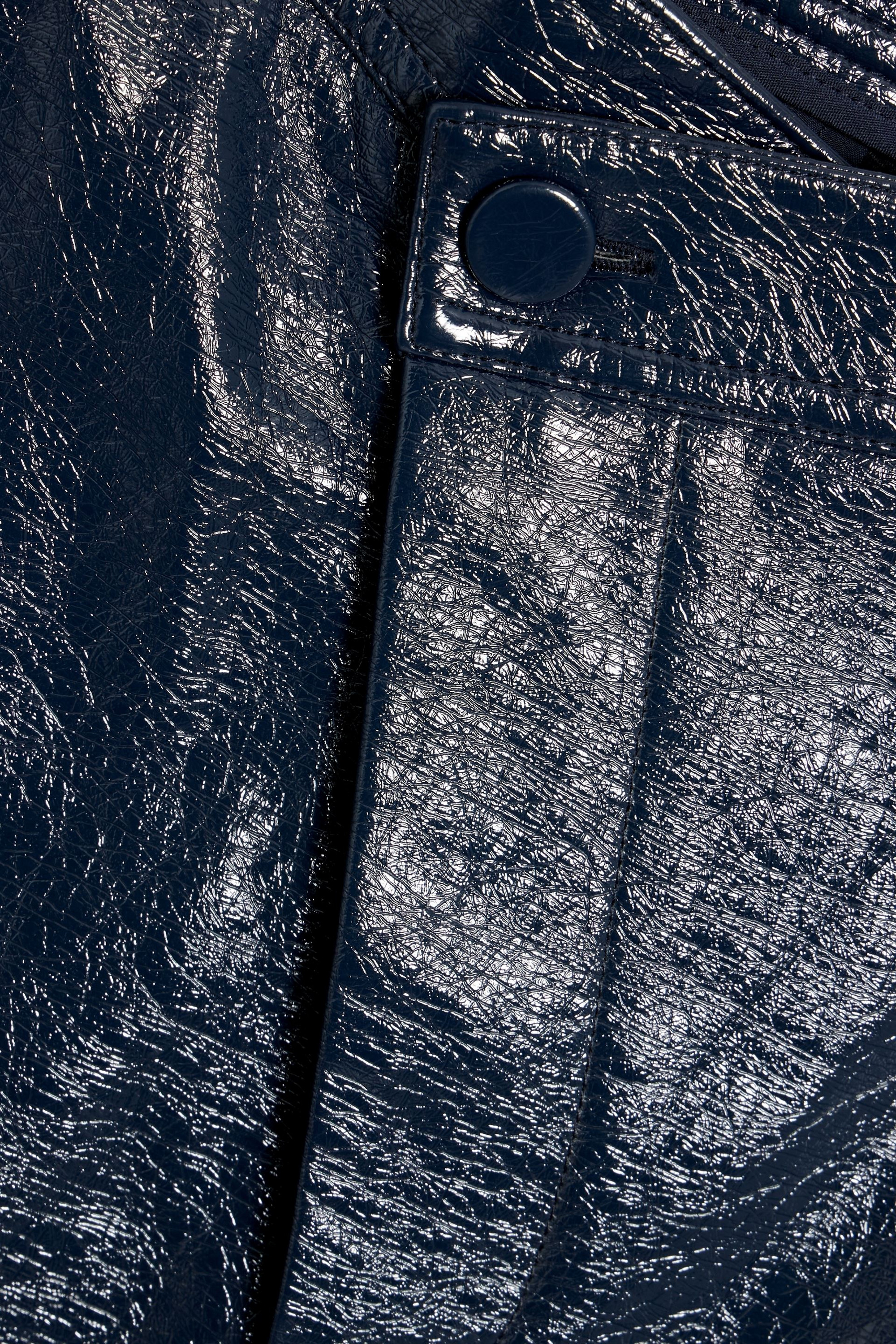 NICHOLAS Genevieve faux textured-leather cargo pants