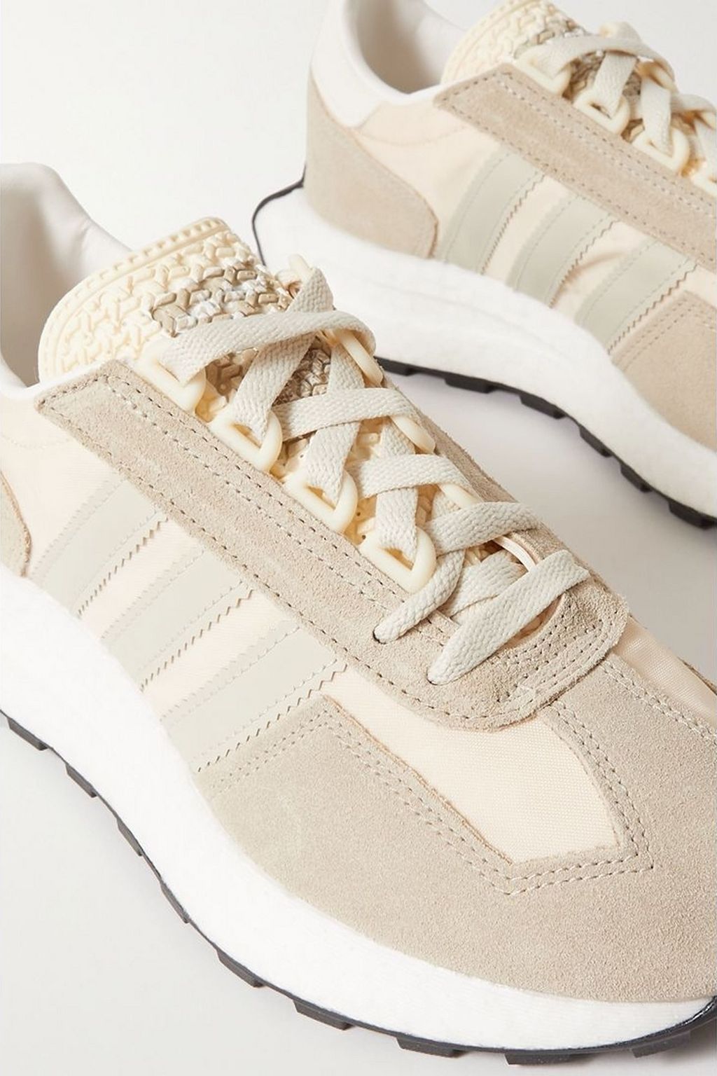 ADIDAS ORIGINALS 레트로피 E5 가죽 트리밍 스웨이드 나일론 스니커즈