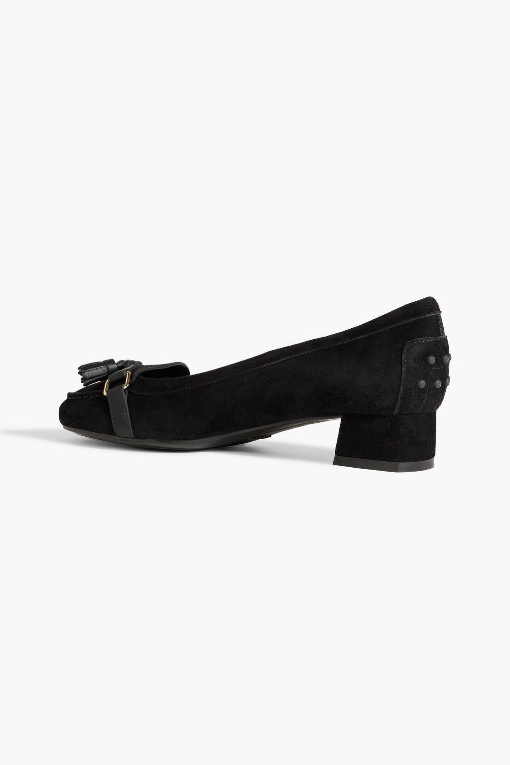 TOD'S Tasseled suede pumps