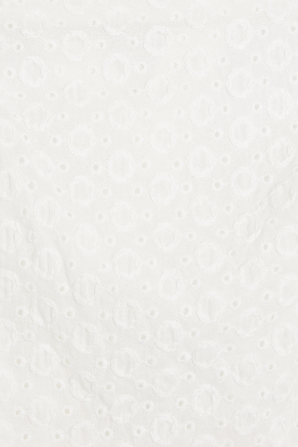 Nicholas Belted Broderie Anglaise Cotton Midi Dress In White