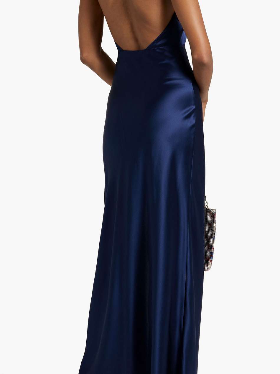 edyth satin halterneck gown
