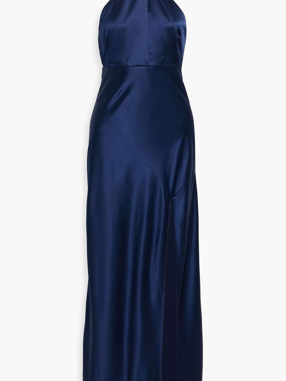 edyth satin halterneck gown