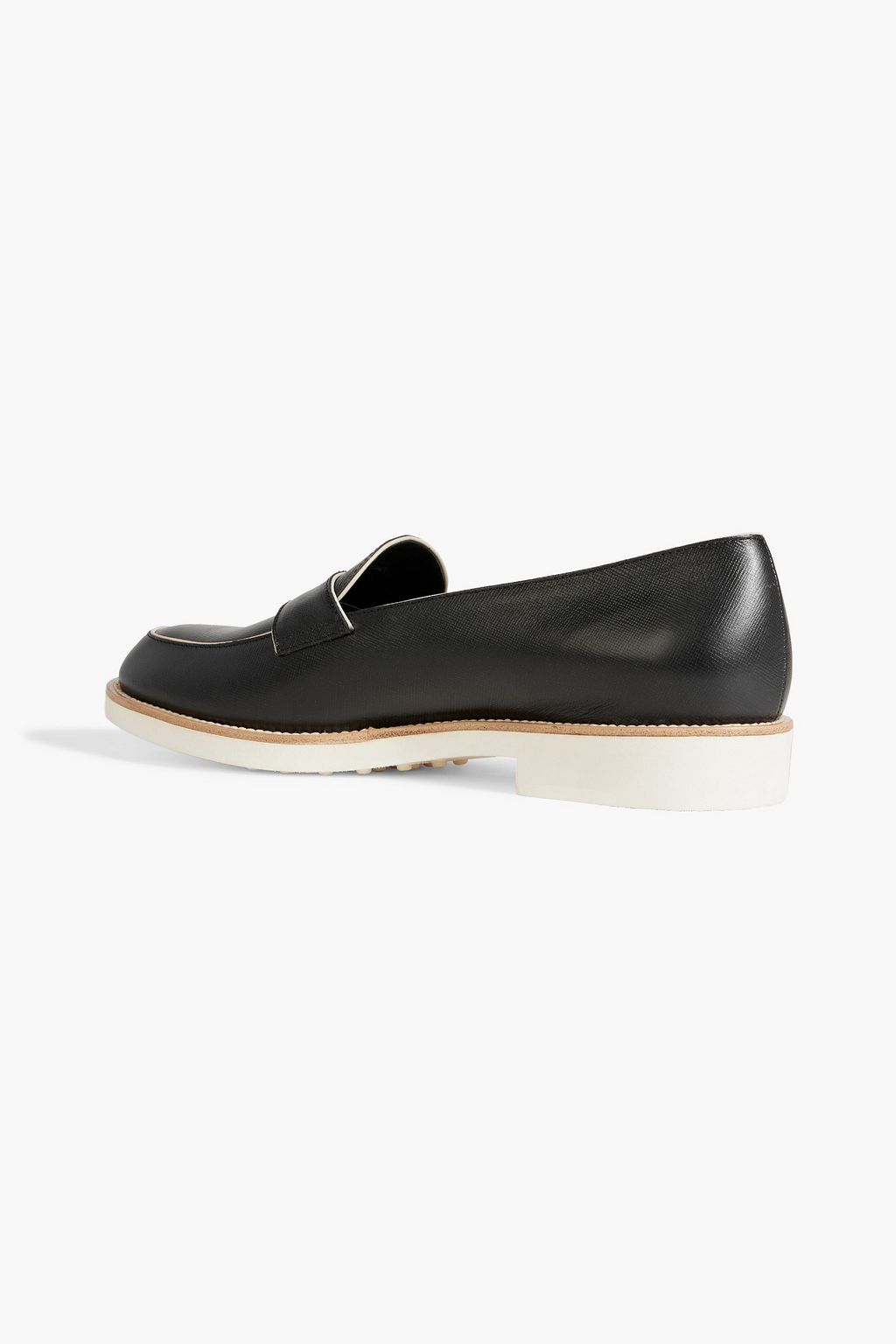 TOD'S Textured-leather loafers
