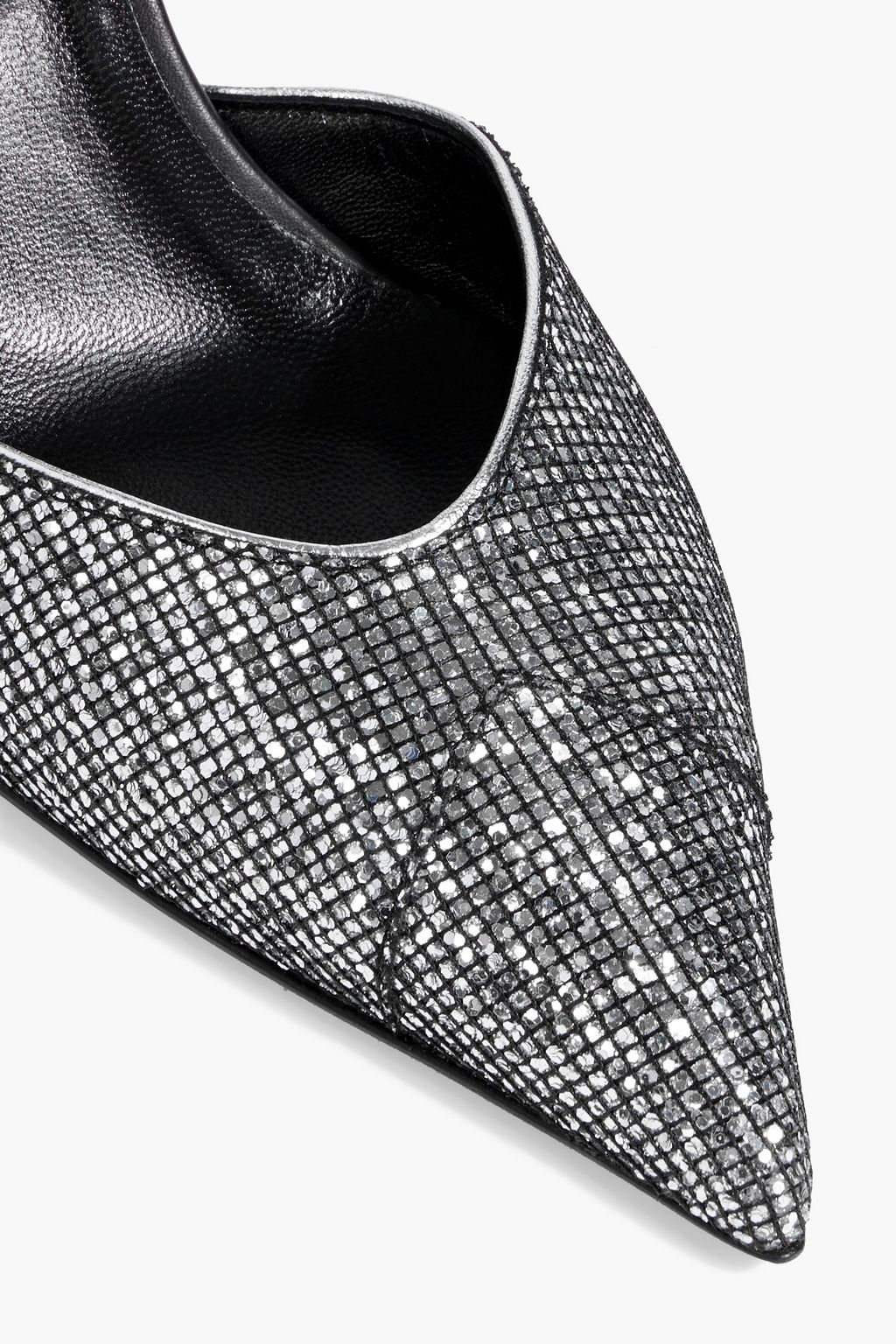 IRO Zania glittered leather pumps