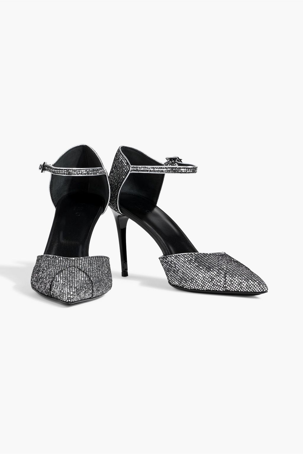 IRO Zania glittered leather pumps