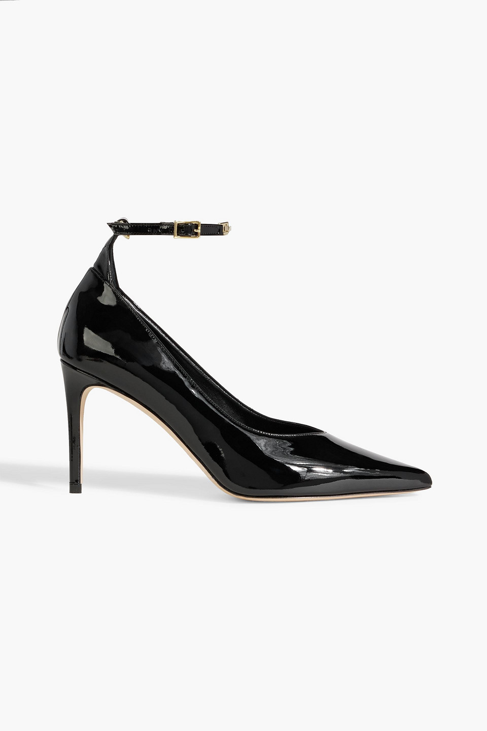 Iro Eskio Chain-embellished Patent-leather Pumps In Black