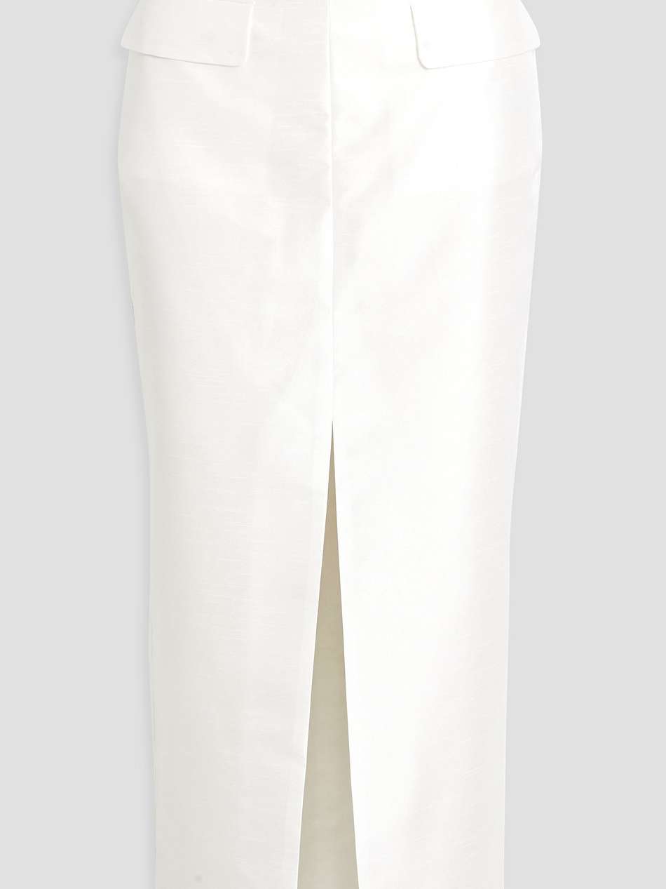 shantung maxi skirt
