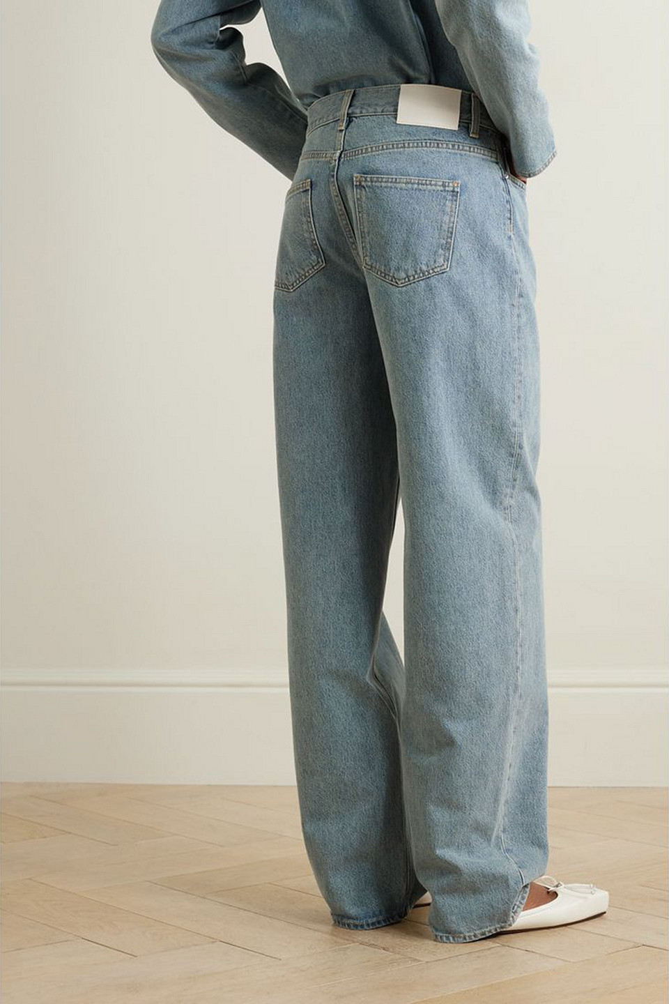 Loulou Studio Samur Jeans In Light Denim