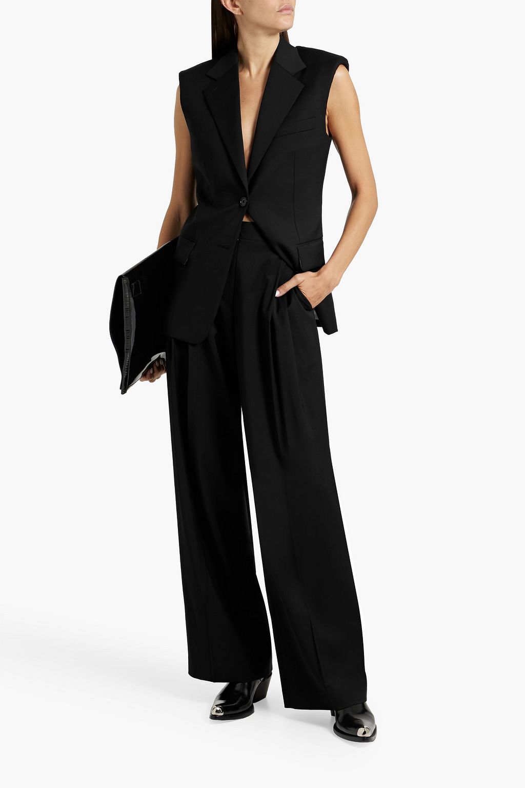 HELMUT LANG فيست من الصوف