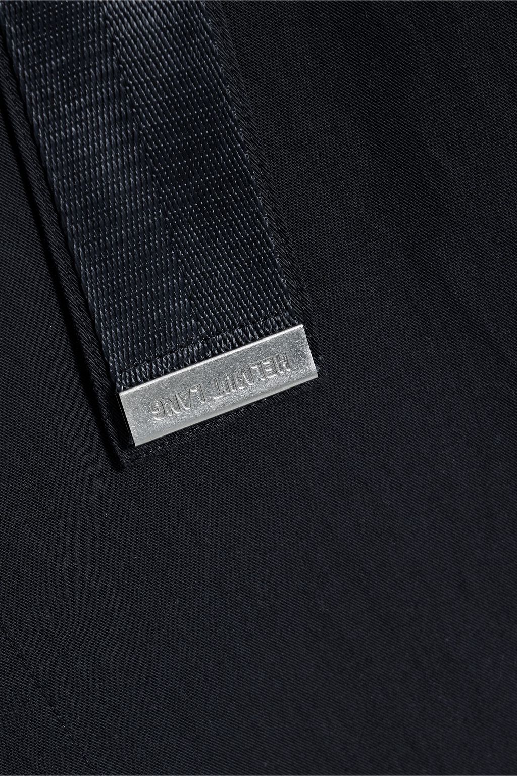 HELMUT LANG 코튼 혼방 트윌 미디 랩 스커트