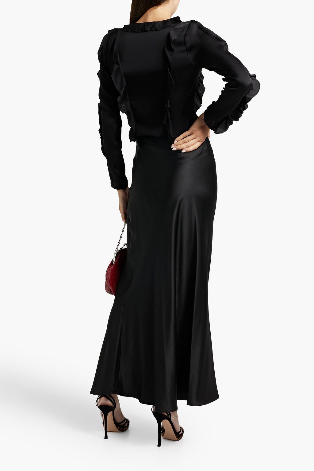 NICHOLAS Amira ruffled floral-print silk-chiffon blouse