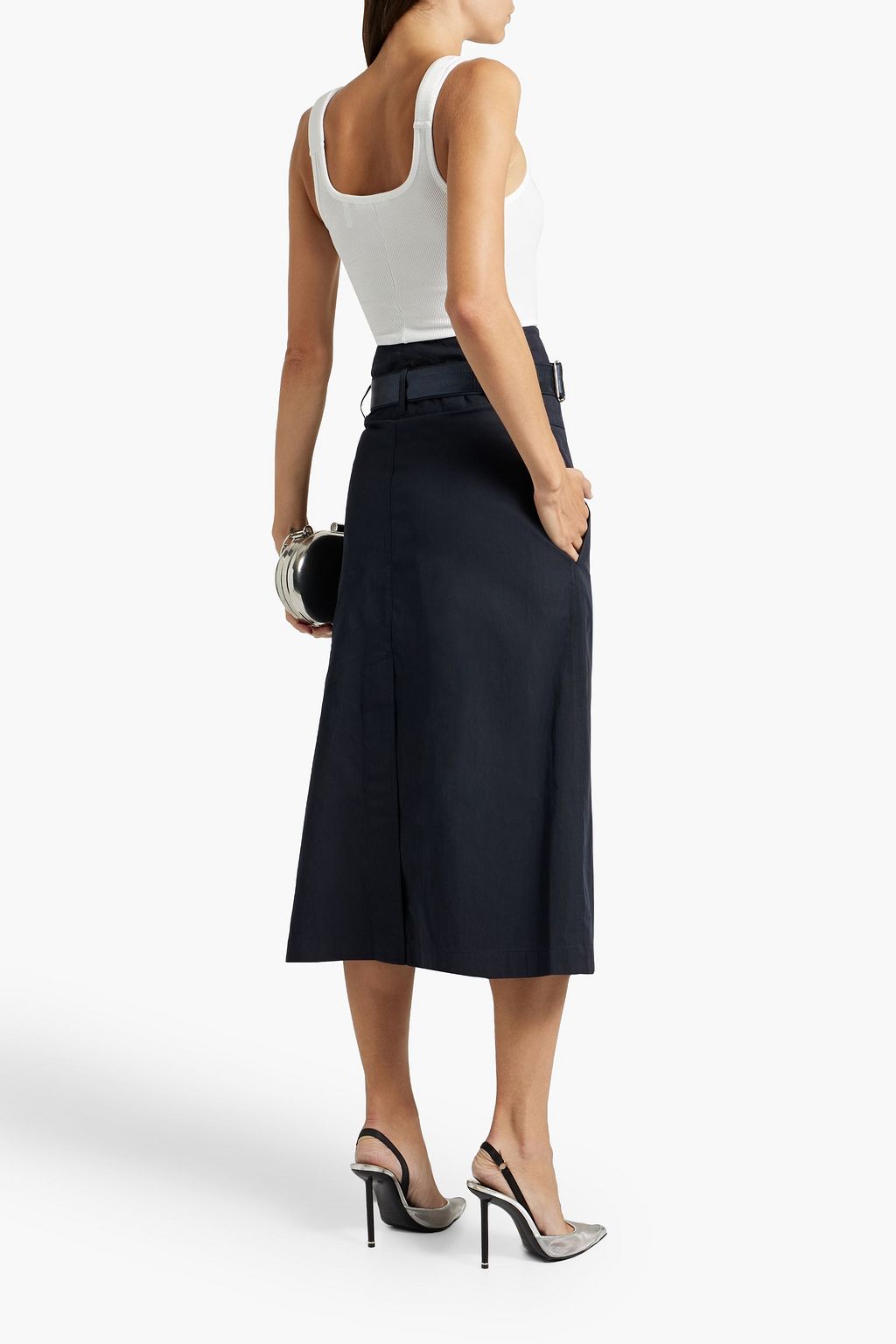 HELMUT LANG Ribbed stretch-modal jersey tank