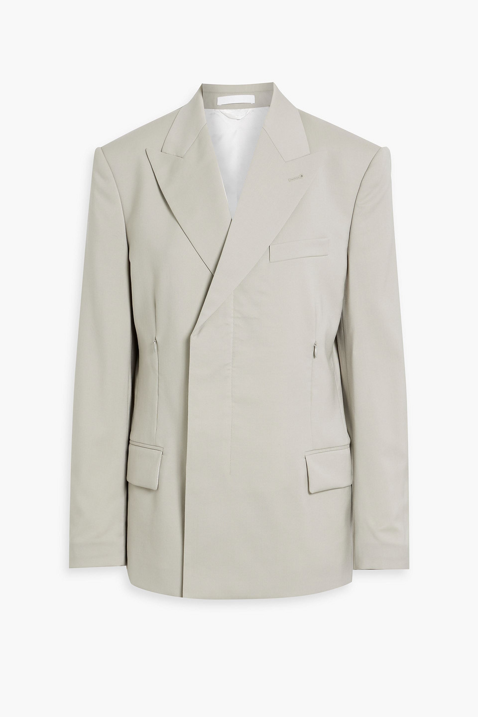 Car wool-twill blazer