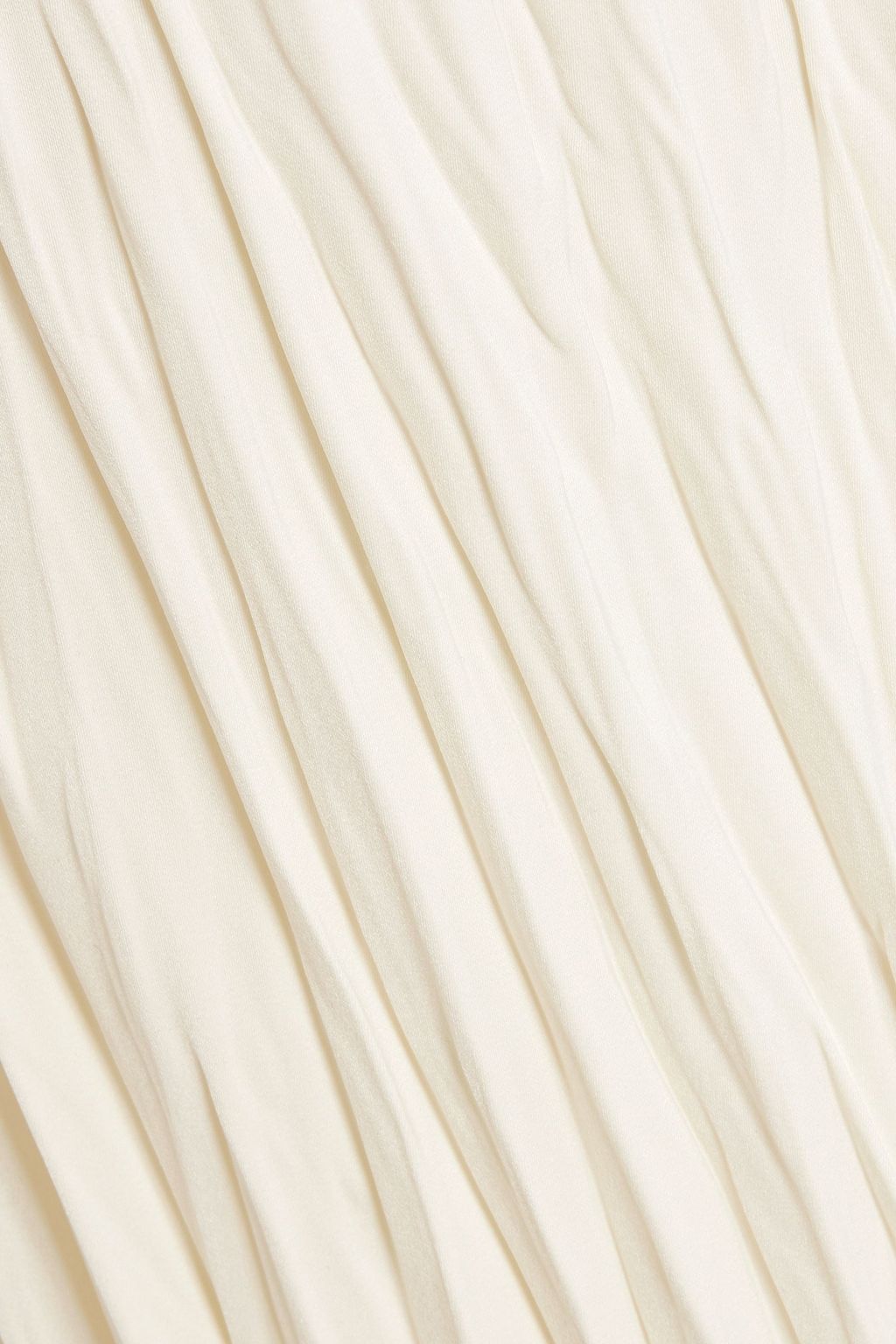 HELMUT LANG Plissé satin-crepe straight-leg pants