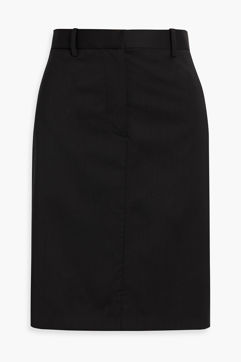 Helmut Lang Wool-twill Skirt In Black