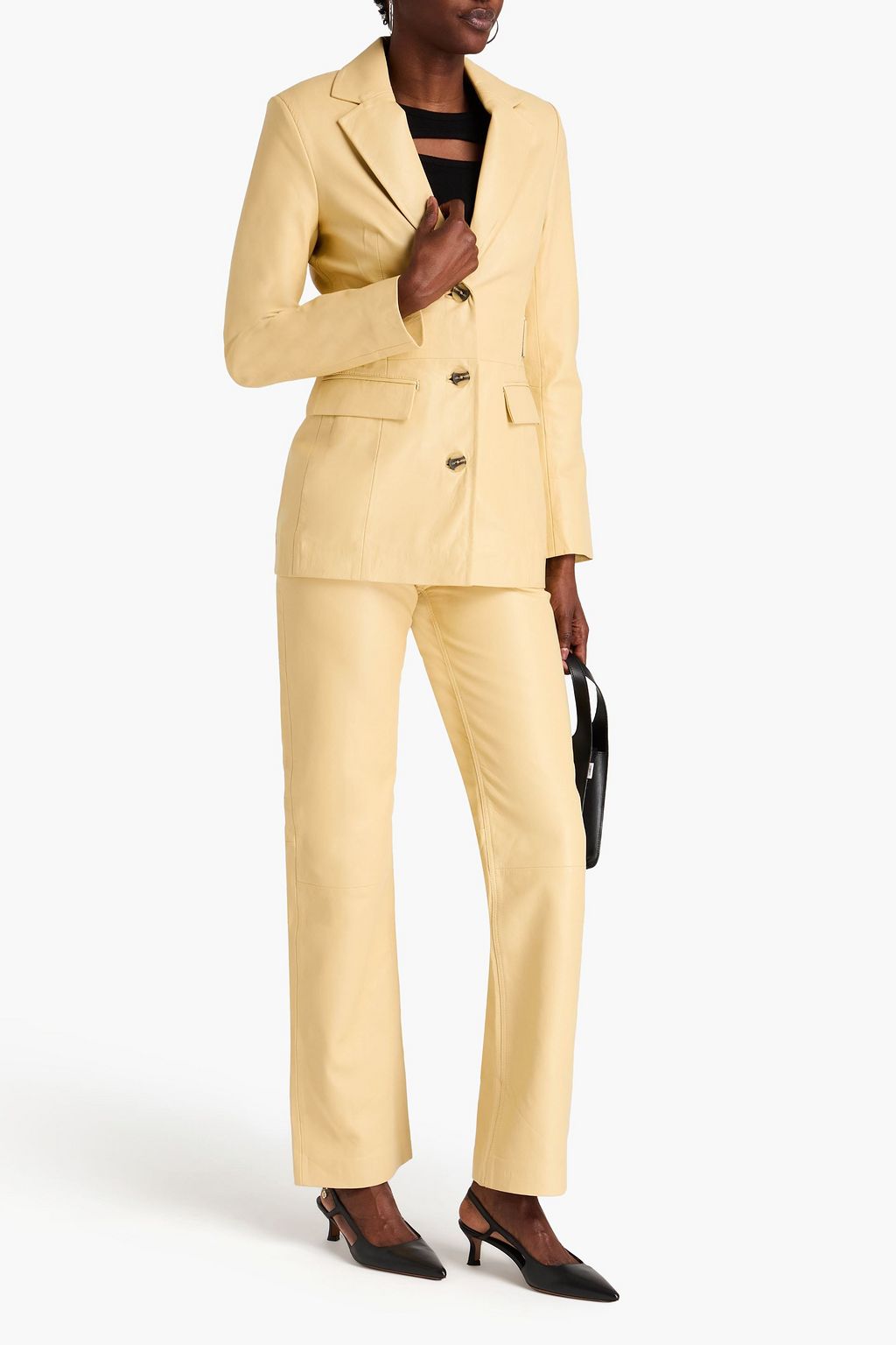 REMAIN BIRGER CHRISTENSEN Leather blazer