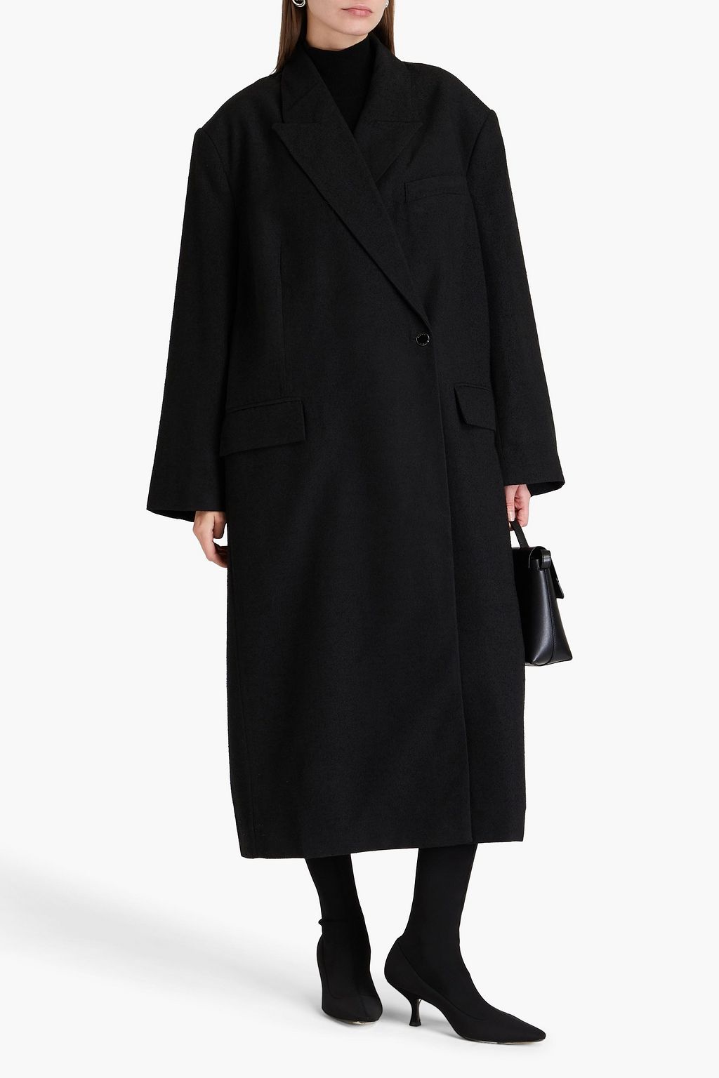 REMAIN BIRGER CHRISTENSEN معطف من نسيج محبوك بحبكة بوكليه