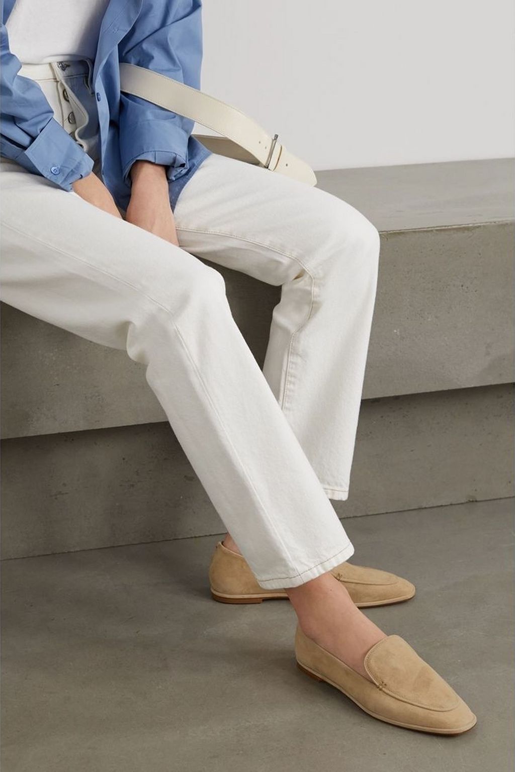 AEYDE Tuva suede loafers