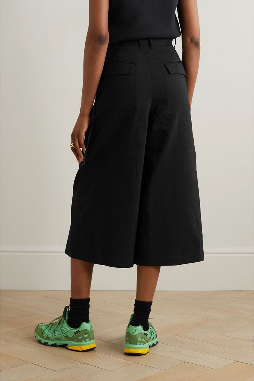 SNOW PEAK Air Comfort wrap-effect canvas culottes
