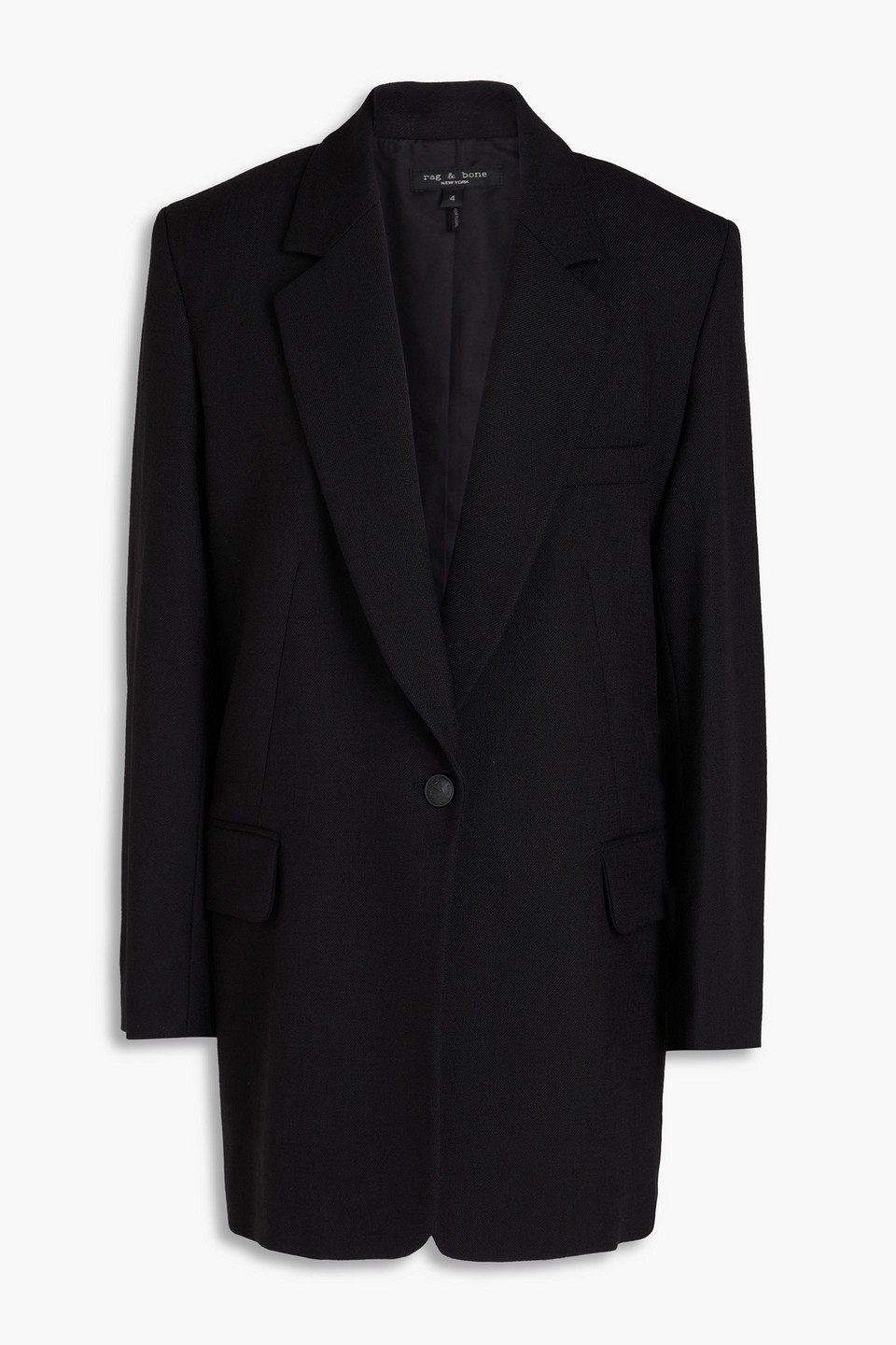 rag & bone - Suzanne twill blazer - Black - US 2