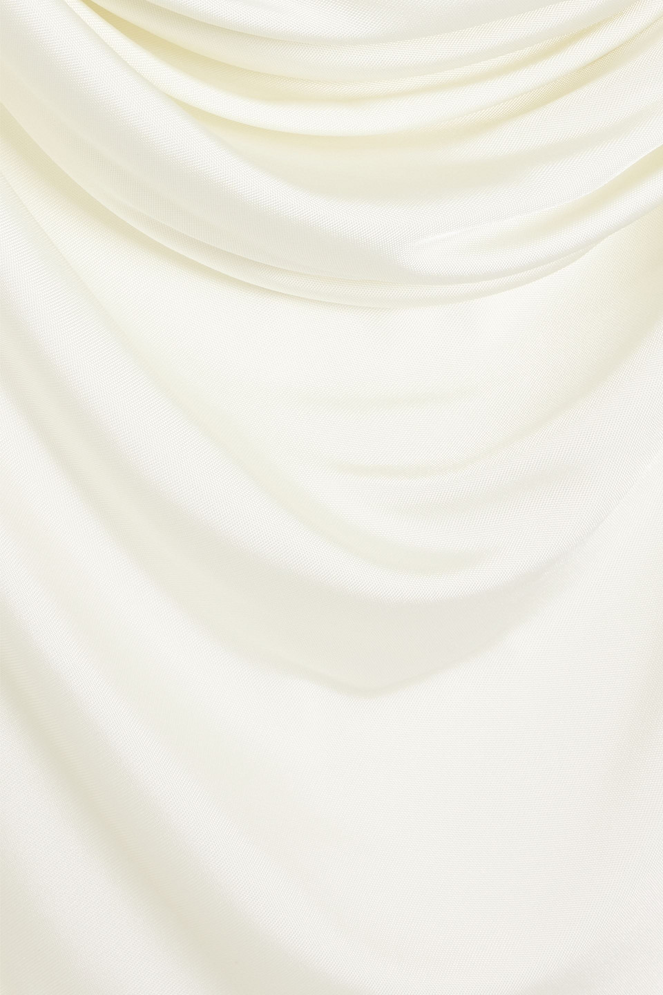 Helmut Lang Off-white Cowl Neck Tank Top In Cream