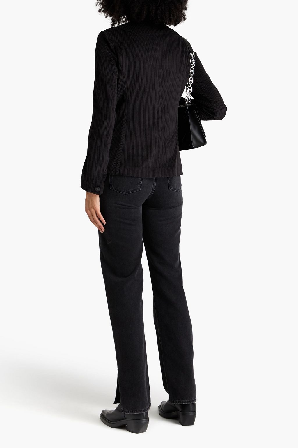 RAG & BONE بليزر Slade من المخمل المضلّع