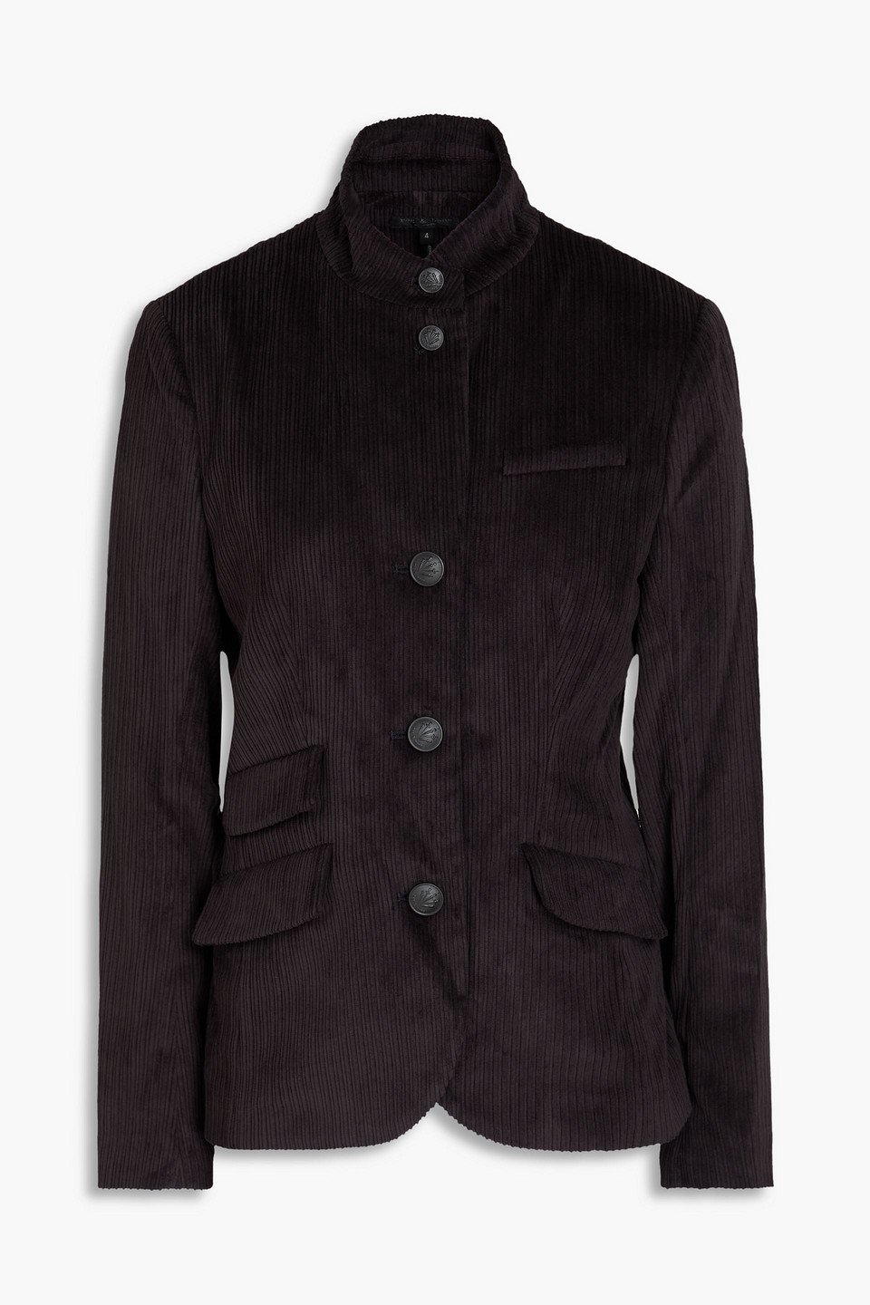 Rag & Bone Slade Corduroy Blazer In Black
