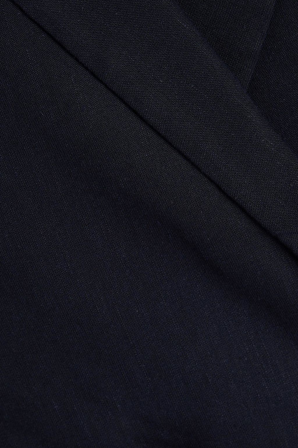 RAG & BONE بليزر Josie قصير من مزيج الكتّان وبصفين من الأزرار