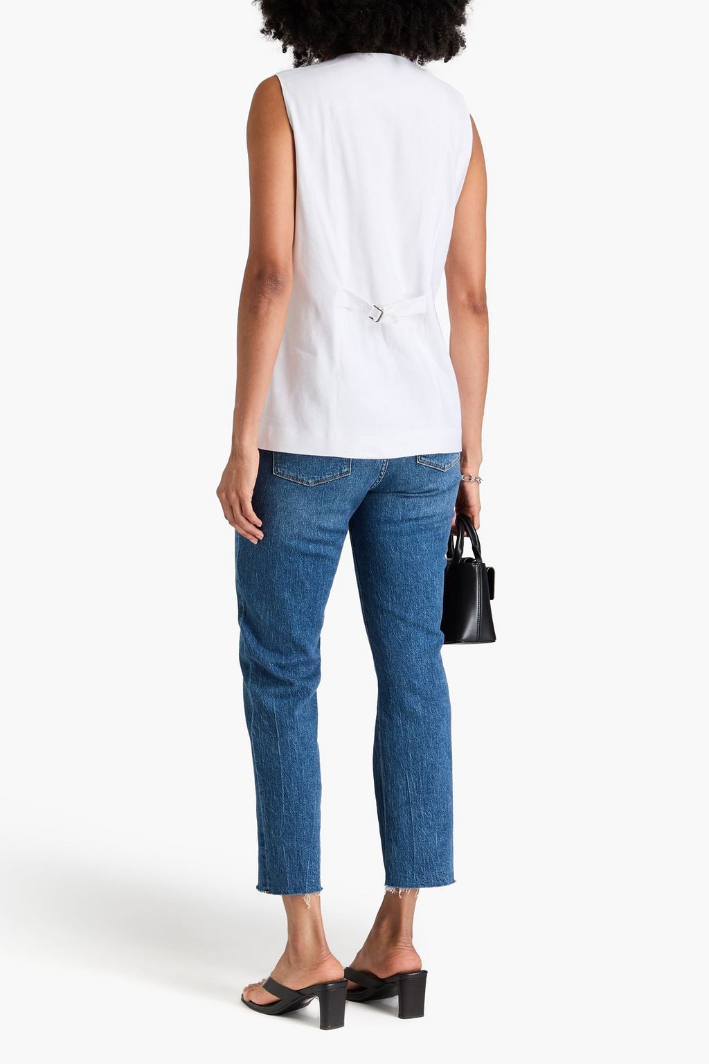 RAG & BONE فيست Charlotte مصنوع من مزيج الكتّان