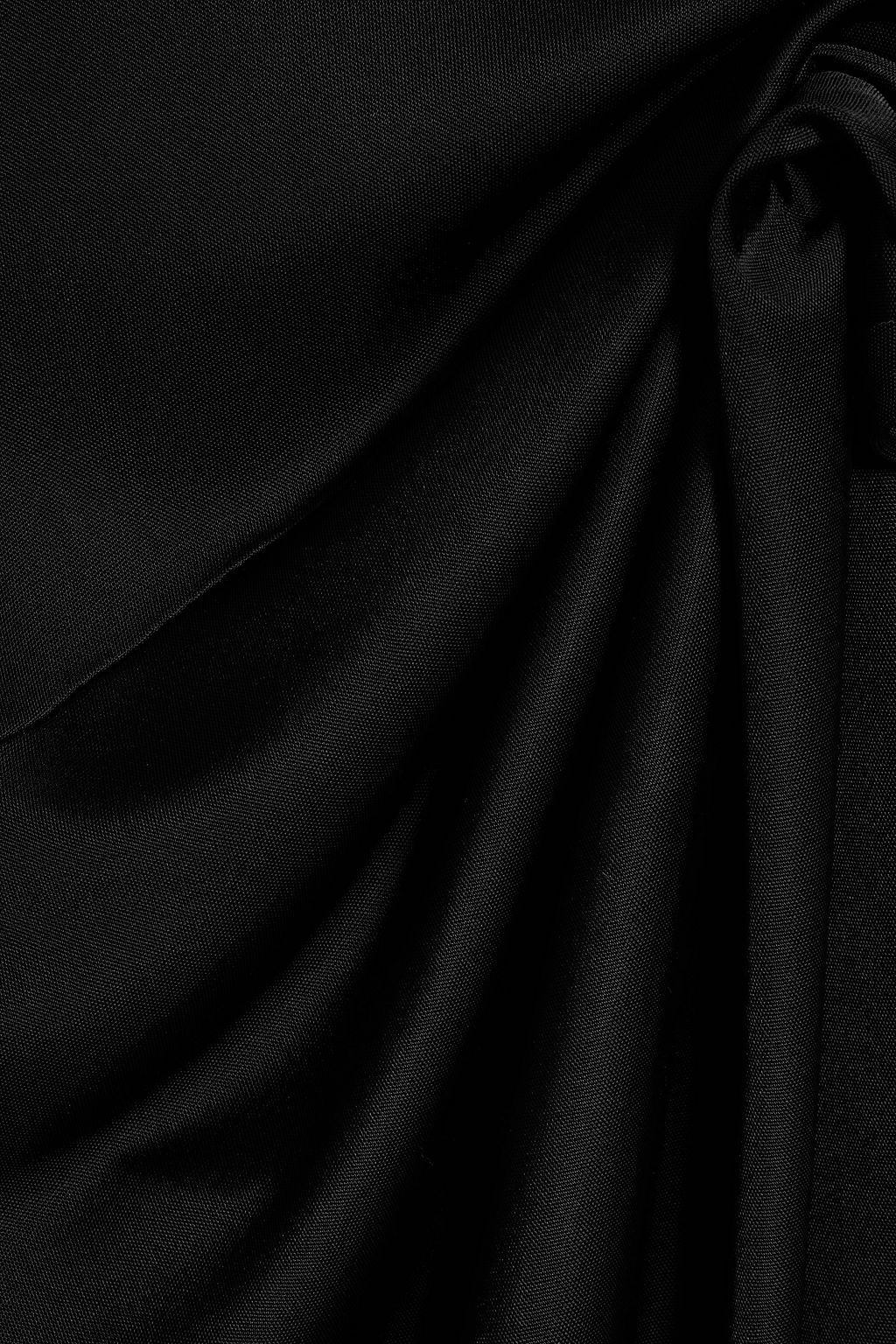 HELMUT LANG فستان من الساتان المطاط بقصّة غير متماثلة