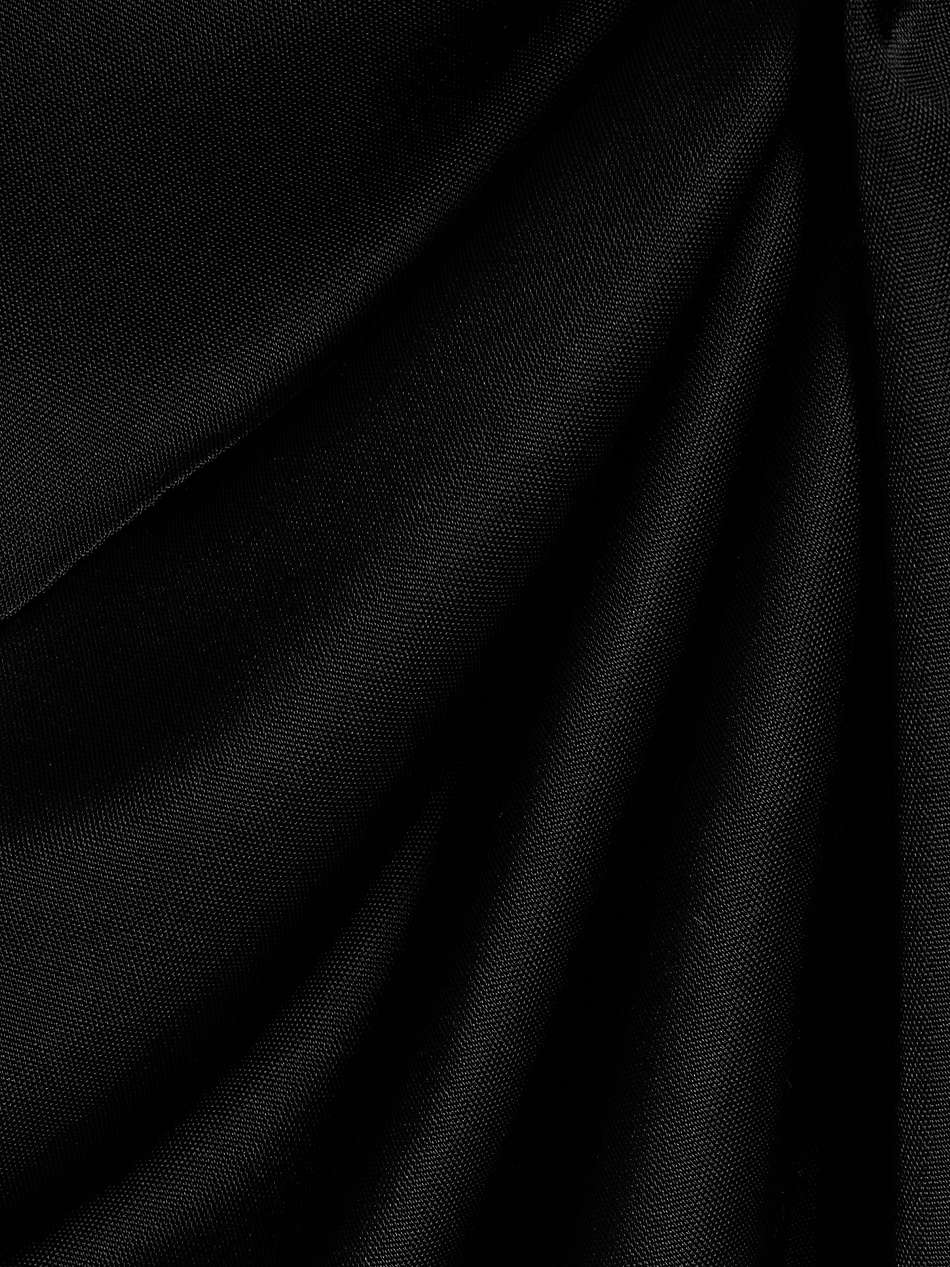 asymmetric stretch-satin dress