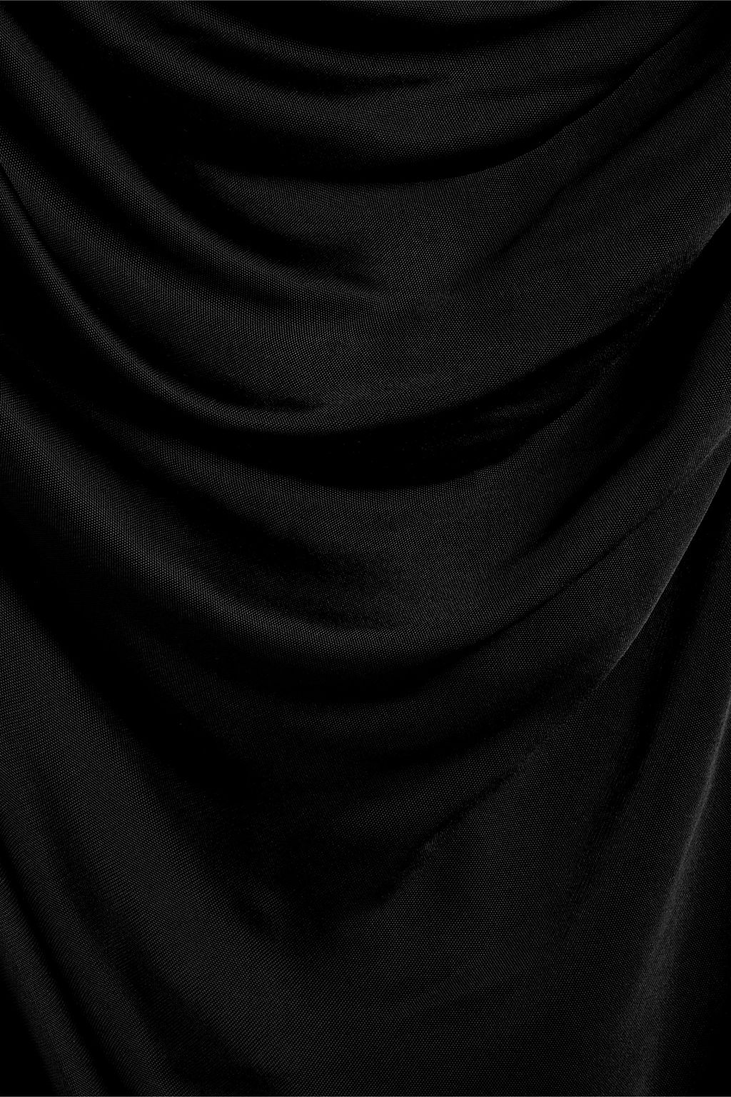 HELMUT LANG Draped satin-jersey top