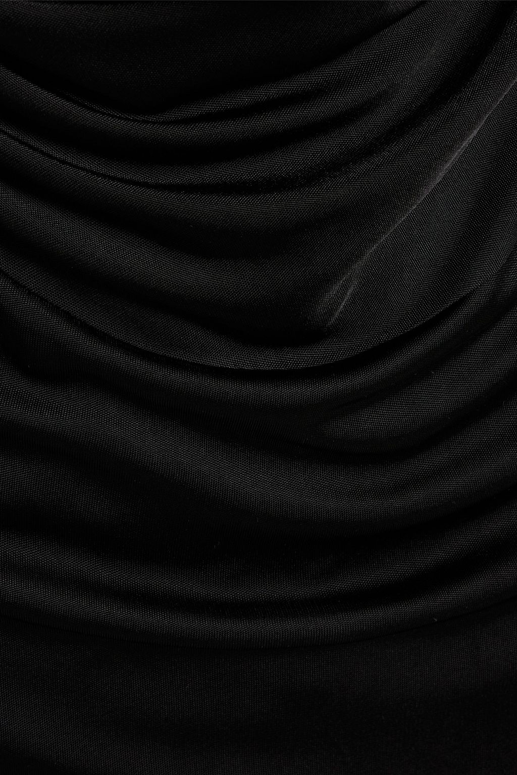 HELMUT LANG فستان من ساتان مطاط بتصميم منسدل
