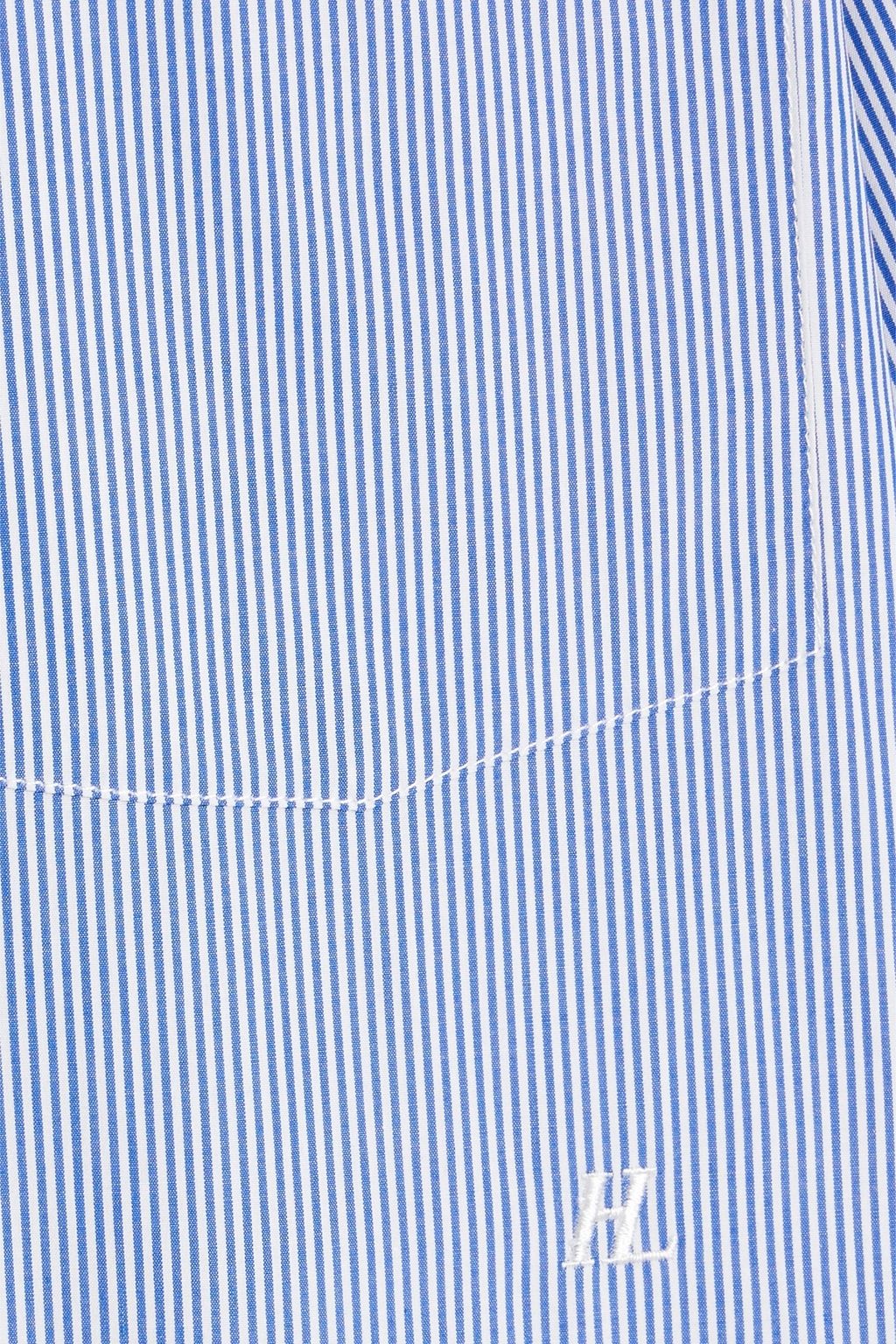 HELMUT LANG Oversized striped cotton-poplin shirt