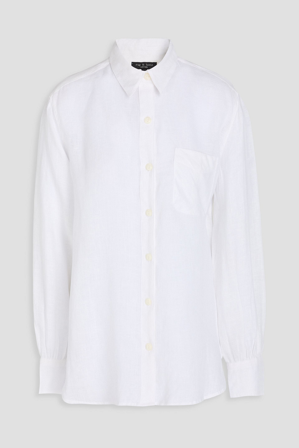 Rag & Bone Maxine Linen Shirt In White