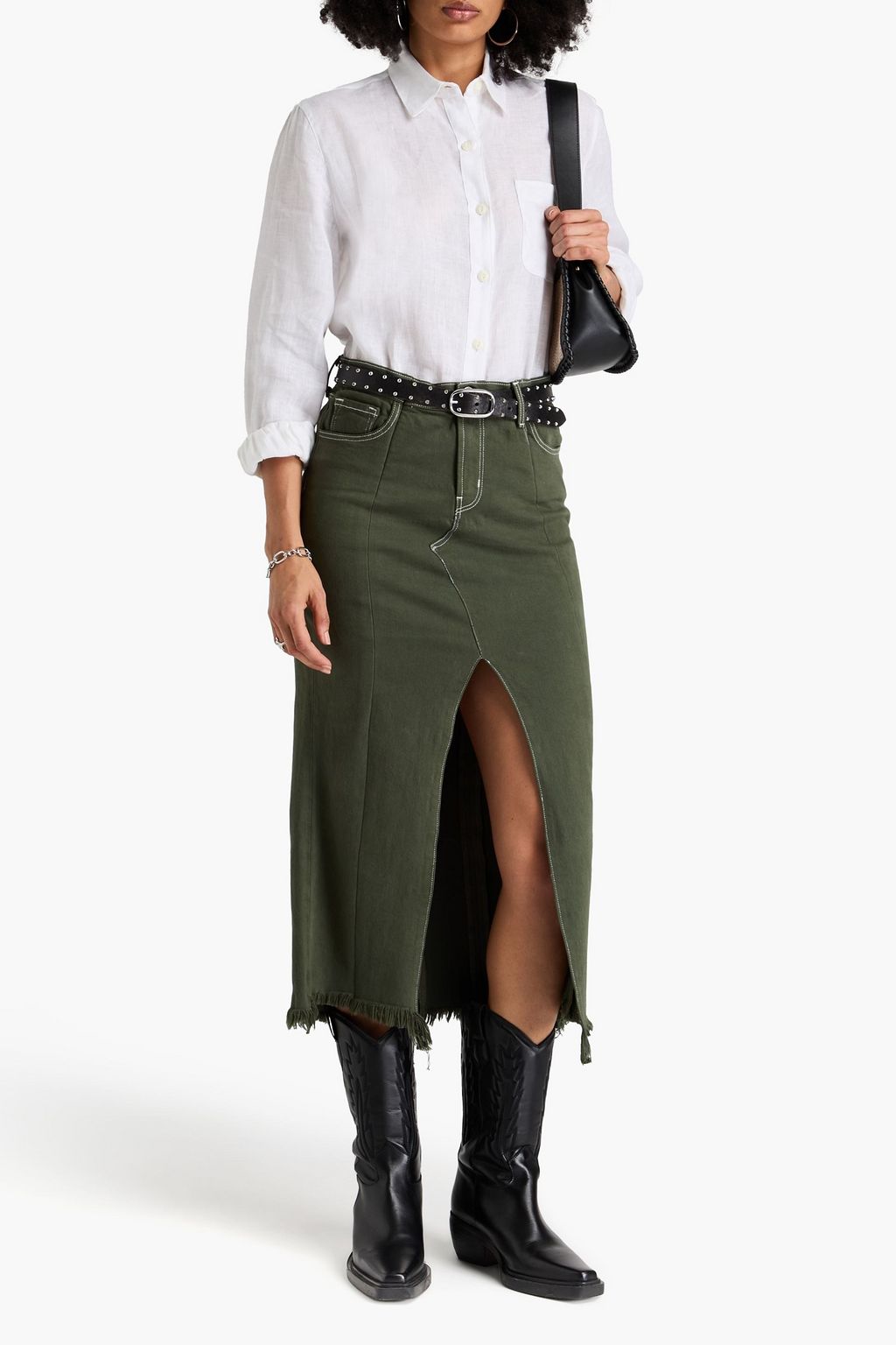 RAG & BONE قميص Maxine من الكتّان