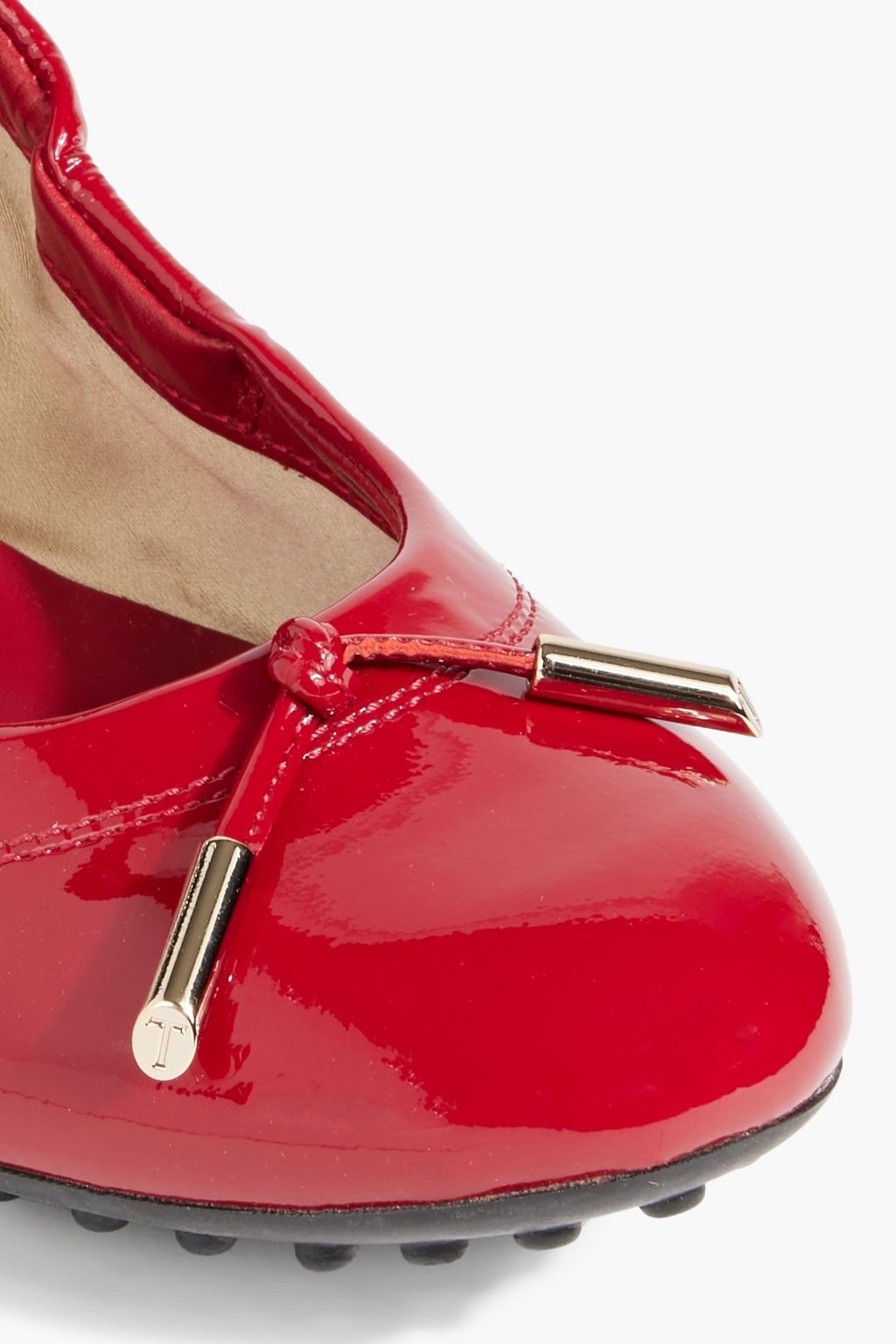 TOD'S Patent-leather ballet flats