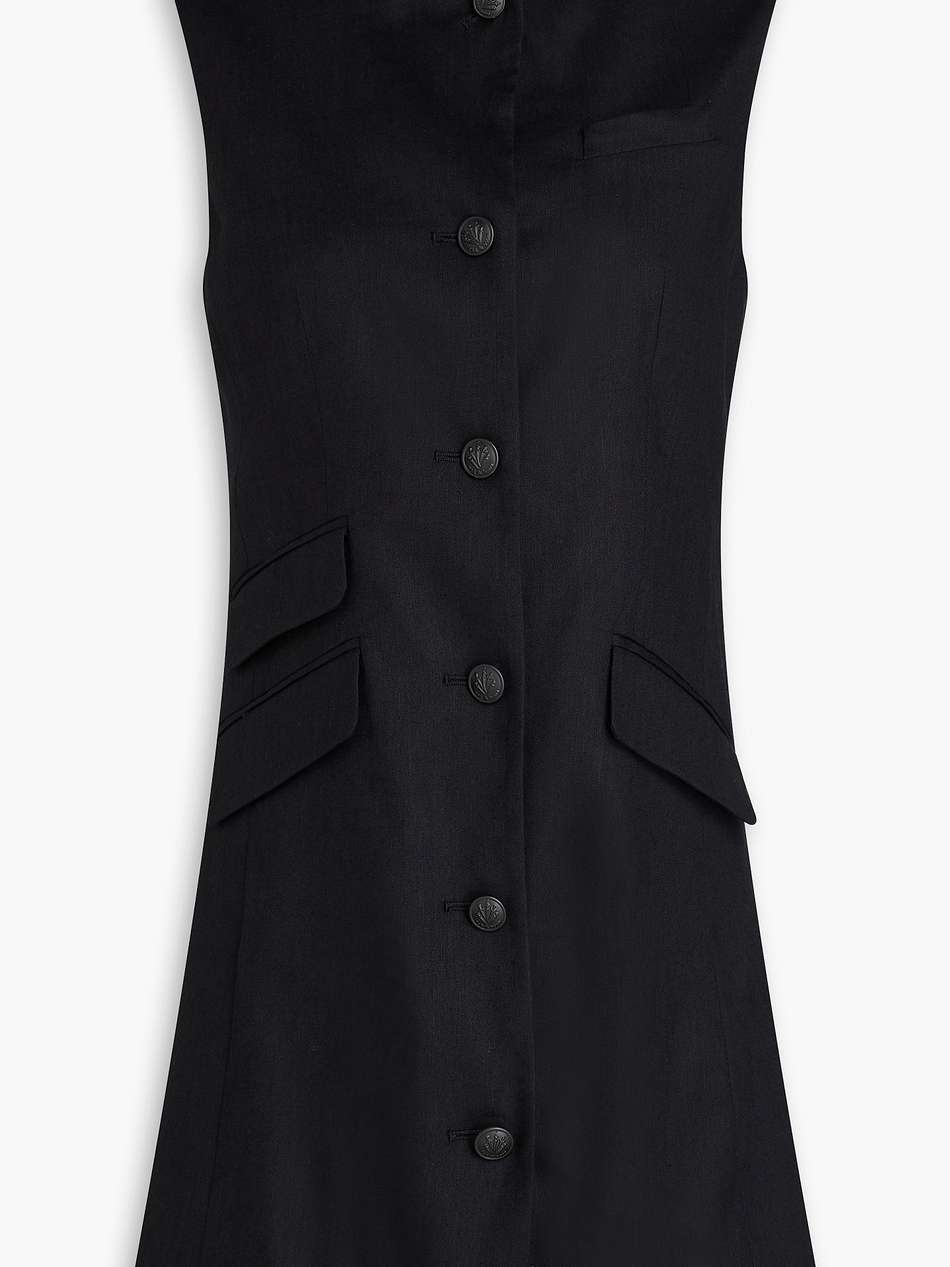 slade linen-blend mini dress