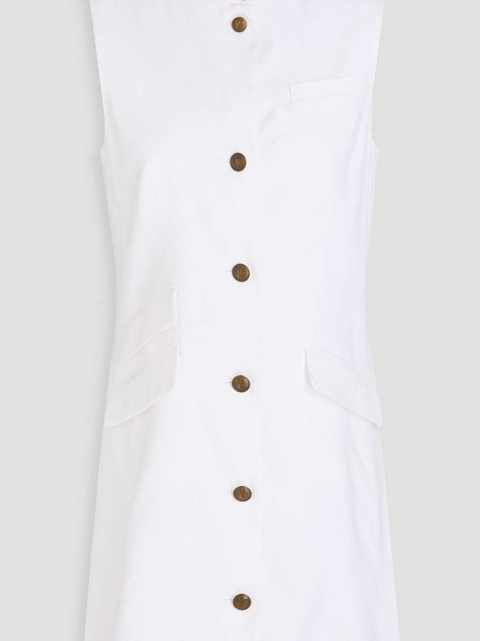 slade linen-blend mini dress