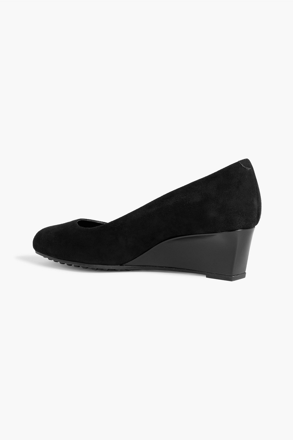 TOD'S ZEPPA SUEDE WEDGE PUMPS