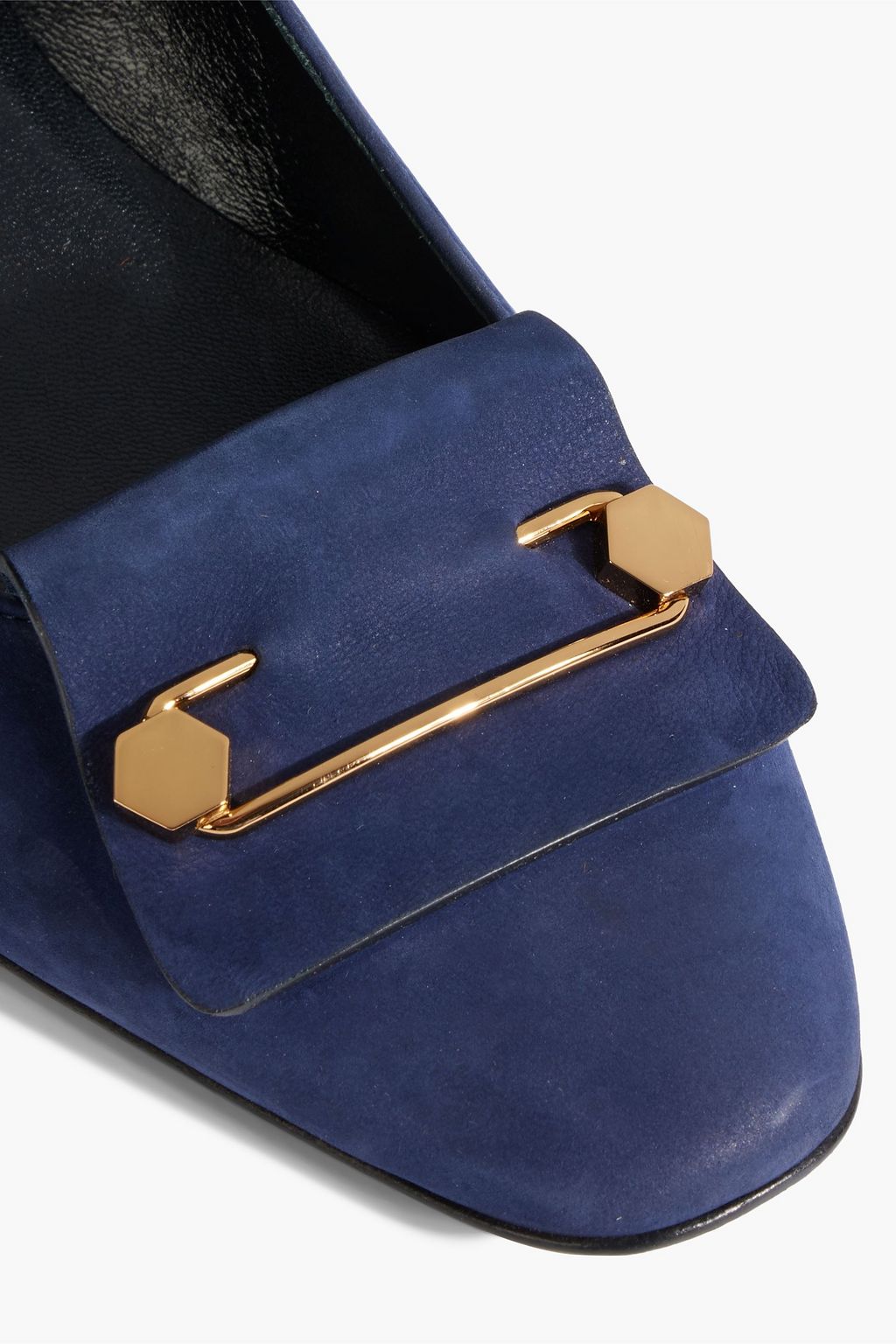 TOD'S Embellished suede pumps
