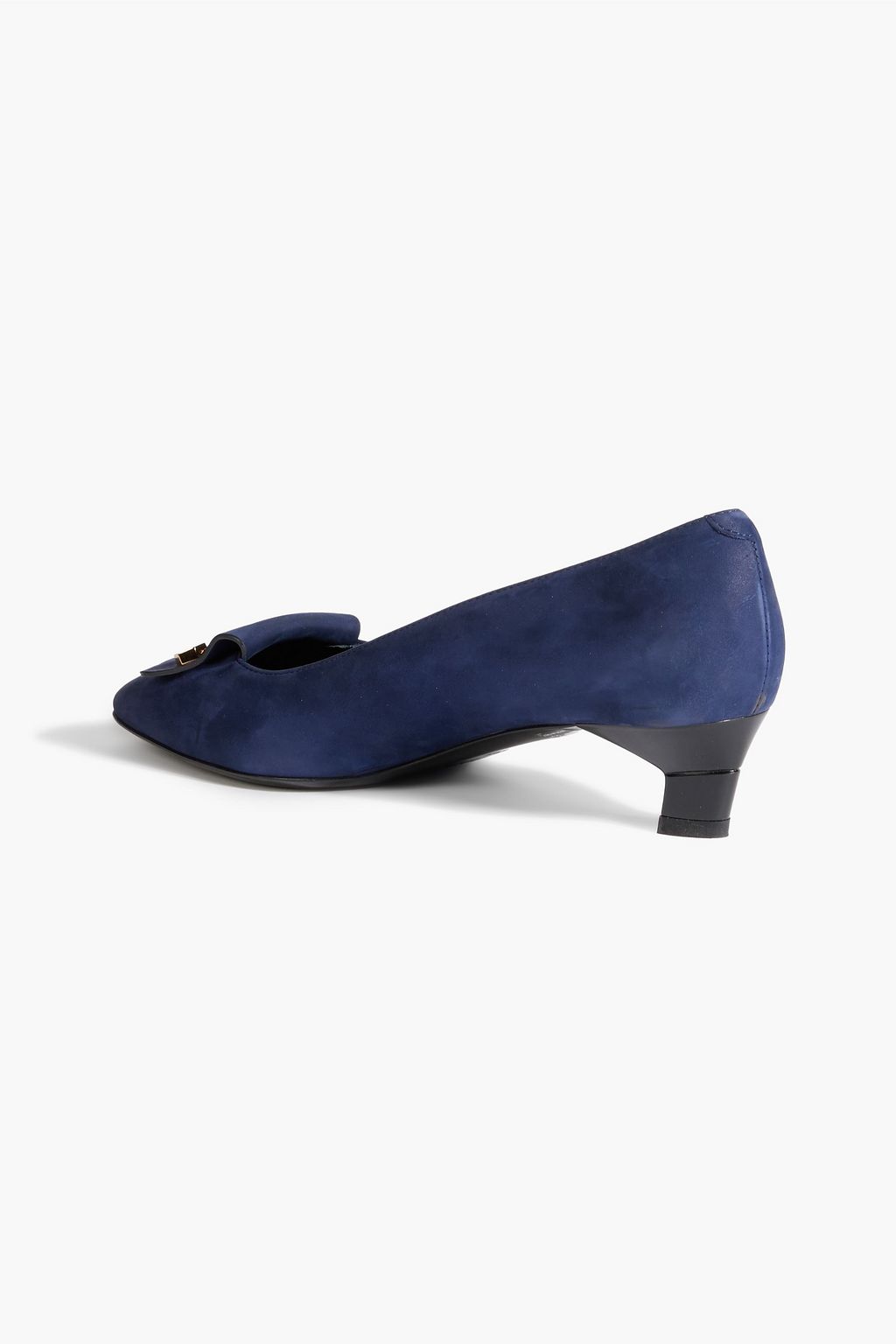 TOD'S Embellished suede pumps